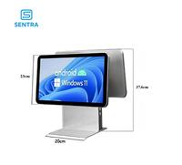Cajas Registradoras POS Sentra SK05 de Pantalla Simple/Doble, Pantalla Táctil Capacitiva, Lectores de Códigos QR, Compatibles con Android/Windows, Wi-Fi 6
