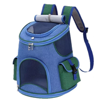 Sac à dos de transport professionnel pour chat en gros avec couvercle en maille respirante en nid d'abeille, grand espace pour chats corpulents, emballage plat, faible MOQ