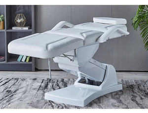 Meja pijat wajah kecantikan rumah sakit kualitas tinggi dengan struktur baja pengangkat elektrik berlapis daya tiang <span class=keywords><strong>IV</strong></span> termasuk - Product Image 3