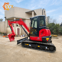 Мощный экскаватор с компонентами Kawasaki, объем ковша 0,22 м³, Kubota KX163, 6-тонный гидравлический мини-экскаватор б/у для дноуглубительных работ на реках