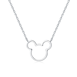 Nouveau Collier Pendentif Mickey Mouse en Zircon 2025, Chaînes en Argent Sterling 925, Bijoux de Luxe Plaqué Or 18K Tendance pour Femme, Mariage - Product Image 4