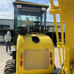 2023 Hot Sale Mini Traktor Bagger lader Erd bewegungs maschinen billigste kleine Bagger lader 4*4 kleine Farm Bagger - Product Image 6