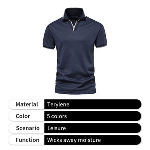 เสื้อโปโลกอล์ฟดรายฟิตสำหรับผู้ชาย ออกแบบโลโก้ตามสั่ง ทันสมัย พร้อมโลโก้ - Product Image 3