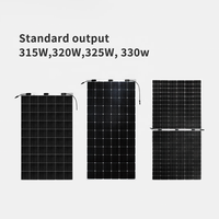 Offre limitée : panneaux solaires flexibles transparents à 20 % d'efficacité, 315 W, 320 W, 330 W, panneaux solaires photovoltaïques portables pour réseau