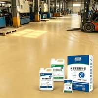 Revêtement liquide polyuréthane HOUYIDE à base d'eau, résistant aux produits chimiques, pour sols en ciment PU, finition mate, pour application au pinceau sur sols d'usine