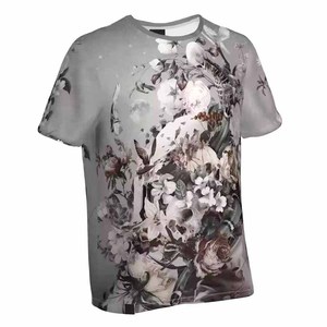 เสื้อยืดซับลิเมชั่นแขนสั้น คุณภาพสูง ปักลายโลโก้ พิมพ์ลาย คอกลม ผ้าฝ้าย 100% เสื้อยืดลำลองผู้ชายแบบเรียบ - Product Image 6