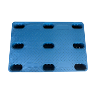 Palette en plastique HDPE 1200x800mm, palette à usage unique, palette d'expédition, palette de stockage en entrepôt, palette de transport de marchandises