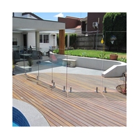 Balustrade en verre dépoli haute sécurité avec fixation anti-chute pour usage résidentiel