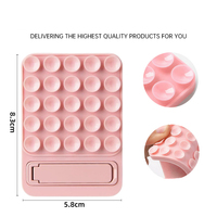 Support de téléphone à ventouse en silicone, support de téléphone pour miroir de douche, pliable, adhésif, accessoire pour smartphones