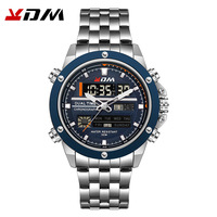 Digitale Quarz-LED-Uhr Kademan Top-Marke Herren Dual-Display Luxus Sportuhr mit Alarm