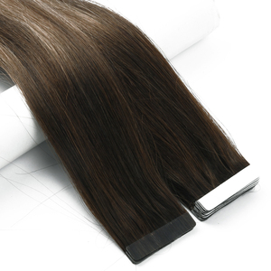 K.S WIGS Glam 100% Premium Chinese Remy Human Hair Ultra-<b>Thin</b> Seamless Base for Vacation & Party Styles Tape Hair Extensions - Product Image 2