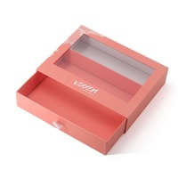 Boîtes d'emballage cadeau magnétiques en carton avec logo personnalisé de luxe avec fenêtre transparente en PVC échantillon gratuit disponible