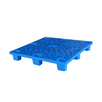 Palette européenne légère face simple face en HDPE à 9 pieds Palette de surface en plastique simple face bon marché pour le stockage