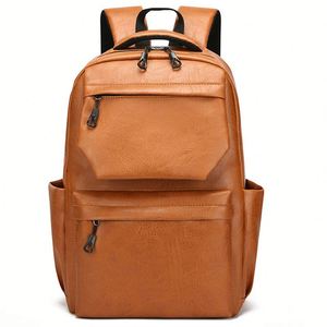 Personalized PU <b>Leather</b> <b>Men</b> Student Outdoor Small Casual Sports Waterproof Mochila Travel Bagpack Back Pack Backbag <b>Backpack</b> Bag - Product Image 1