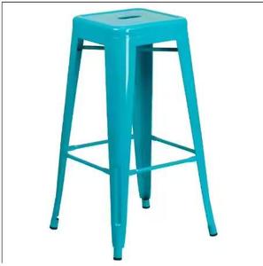 Tabouret de comptoir de conception populaire en métal coloré de meubles commerciaux chaise de jardin moderne à forte demande meubles de patio extérieur - Product Image 1