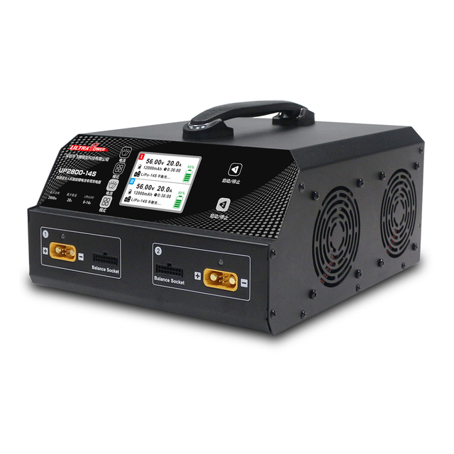 Ultra Power UP2800 Charger 2800W AC 220V 6S-14S Lipo/LiHV/Intelligent Battery Balance Charger for Agricultural Drone Frame