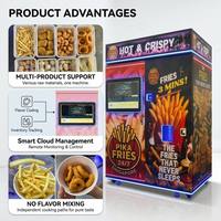 Máquina Expendedora de Papas Fritas y Pollo Iplaysmart Personalizada, Autoservicio 24h, Pantalla Táctil de 32 Pulgadas, Gran Venta