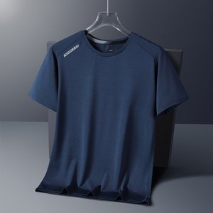 Nuevo estampado Ice Feeling Running Fitness transpirable Casual de manga corta al aire libre <span class=keywords><strong>ropa</strong></span> de secado rápido camiseta para hombres - Product Image 3
