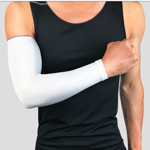 Manguitos Masculinos de Alta Elasticidade, Secagem Rápida e Respiráveis para Esportes, Corrida, Treino, Basquete, Ciclismo e Suporte de Cotovelo - Product Image 4