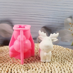 Handmade <b>Resin</b> Casting <b>Molds</b> DIY Ins Style Decorative Ornaments Christmas Reindeer <b>Silicone</b> <b>Molds</b> W0251 Cake Tools - Product Image 1