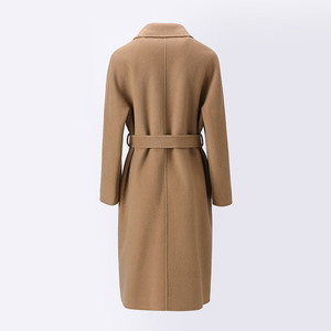 Manteau en Laine Double Boutonnage Jancoco à Revers Crantés et Ceinture pour Femme – Collection Automne Hiver – Vente en Gros – Tendance Mode - Product Image 3