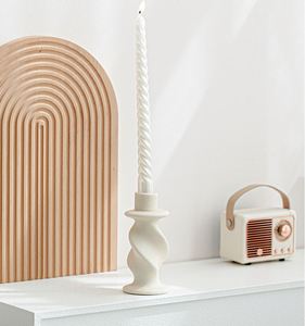 Nordic Style Ceramic Candlestick <b>Candle</b> <b>Dinner</b> Props Romantic Candlestick Home Tabletop Decoration Pieces - Product Image 3