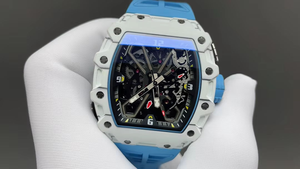 Montre chronographe squelette Racing 49,9 mm, boîtier carbone, mouvement automatique, montre sport - Product Image 6