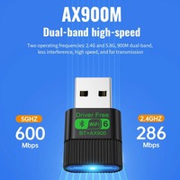 Tarjeta de Red Inalámbrica AX900 Dos en Uno BT WIFI USB de Doble Frecuencia Interna para Computadoras de Escritorio/Portátiles