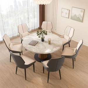 Chaise de salle à manger style italien en cuir marron, design moderne pour la maison, le bureau ou l'hôtel - Product Image 2