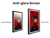 Dernière tendance 21.5 pouces 4K Smart Nft Display Wifi cadres Photo numériques en bois