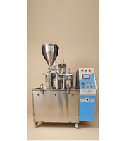 Machine de remplissage et de scellage automatique de gobelets à liquide à 6 stations, moteur haute productivité, en acier inoxydable, pour gobelets de Lassi, de Curd, de Shrikhand et de Yaourt