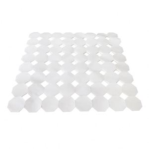 Papier de cuisson octogonal connecté en forme de goutte d'eau, enduit de silicone, à points, vierge, pour pain vapeur, papier sulfurisé pour cuiseur vapeur - Product Image 1