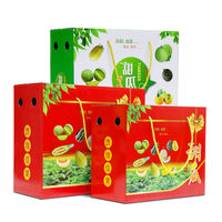 Vente en gros Boîte en carton de papier cantaloup melon kiwi fruits secs Emballage cadeau pour impression stratifiée mate gaufrée de 5 à 10 kg