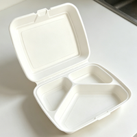 Contenitori per Alimenti Usa e Getta a Prova di Perdite, Design a Conchiglia Impilabile, Robusti, per Mense Scolastiche e Uffici