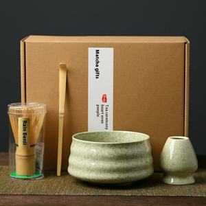ESTICK Coffret cadeau japonais Bol à matcha en céramique Brosse à thé 100 Livres Outil de la dynastie Li pour la préparation du <span class=keywords><strong>café</strong></span> - Product Image 6