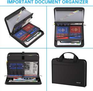 Organizador de Archivos Tipo Acordeón, Resistente al Fuego, Expandible, con 13 Bolsillos, Etiquetas para Documentos, Portátil, Seguro para el Hogar y Viajes, Hecho en China - Product Image 4