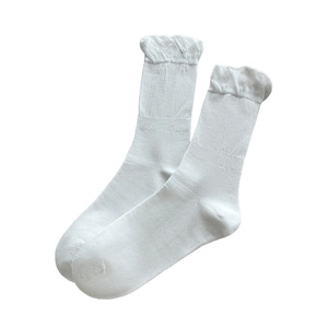 Women's Pure Cotton Mid Calf Slouch Socks Solid Color Breathable Thin Maternity Socks Seamless Ballet Style - Product Image 5