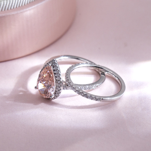 MSR-1594 oro 18K personalizzato rosa ovale diamante 1.83ct VS1 Lab anello di <span class=keywords><strong>diamanti</strong></span> - Product Image 6