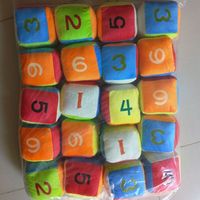 Jouets en peluche personnalisés, dés carrés de 8 pouces, machines à griffes, jouets en peluche doux, mignons, dessins animés, animaux en peluche, poupées en peluche