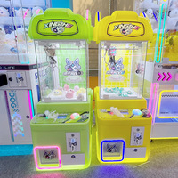 Mini machine à griffes de table pour 1 joueur, à monnayeur, attrapeur de peluches, vente en gros, 110-220V, garantie 1 an