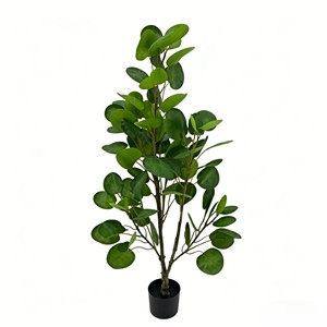 ต้นไม้เงินปลอมในกระถางสำหรับตกแต่งบ้าน โรงแรม ภายในอาคาร - Product Image 1