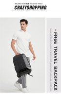 Ransel Laptop Anti Maling Kapasitas Besar Tahan Air, Tas Punggung Unisex untuk Perjalanan Santai, Portabel dengan Pengisian Daya USB untuk Bisnis