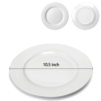 Assiettes de mariage élégantes en porcelaine blanche de luxe, de haute qualité, ensemble de vaisselle personnalisé, écologique, sans BPA, fait main, qualité alimentaire