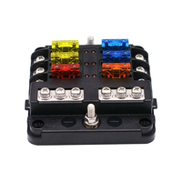 Boîtier de fusibles automobile étanche 12V DC ATC/Auto, 6 voies, en cuivre et plastique