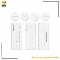 Dispositivo de Calibración de Tamaño de Píxel para Microscopio, con Micrómetro y Cámara, Software de Análisis y Medición de Imágenes