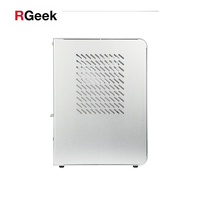RGeek sin ventilador Mini ITX PC de juegos caso mini-itx caso Gabinete de la computadora con Video ranura para tarjeta