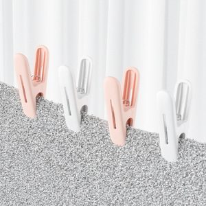 Clothes Pins Plastic Windproof Drying <b>Clips</b> For Clothes And Socks Rectangle Shape <b>Hook</b> Type Durable Household Use - Product Image 1