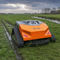 Tondeuse à gazon multifonctionnelle télécommandée sans fil, coupe-herbe RC pour vergers et jardins