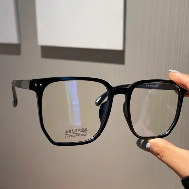 Anti Blaulicht Brille Rahmen optisches Glas übergroße Mode Nagel große Rahmen für Brillen Blaulicht blockierende Brille Frauen