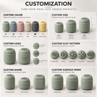Porte-cure-dents en silicone personnalisé avec couvercle à fentes, moulage intégré, boîte de rangement portable, décoration de table à domicile en silicone